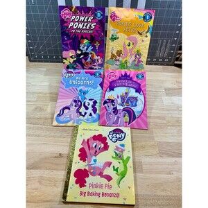 My Little Ponies - 5 Book Bundle - 4 Passport to Reading lvl. 1 + 1 Golden Book